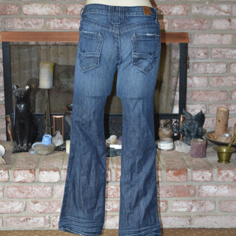 Lucky Brand Lola Boot Cut Denim Jeans Distressed - Picture 5 of 7